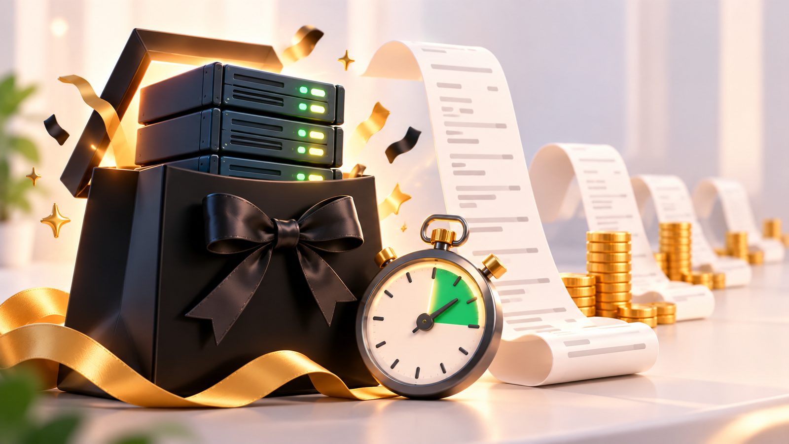 Black Friday hosting deal and long-term cost illustration